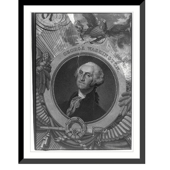 Historic Framed Print, George Washington, 17-7/8" x 21-7/8"