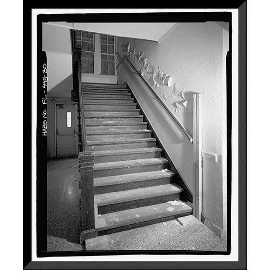 Historic Framed Print, George Washington Junior High School, 707 Columbus Drive, Tampa, Hillsborough County, FL - 30, 17-7/8" x 21-7/8"
