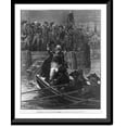 thumbnail image 1 of Historic Framed Print, [George Washington in small boat bidding farewell to crowd in New York, 1776], 17-7/8" x 21-7/8", 1 of 9