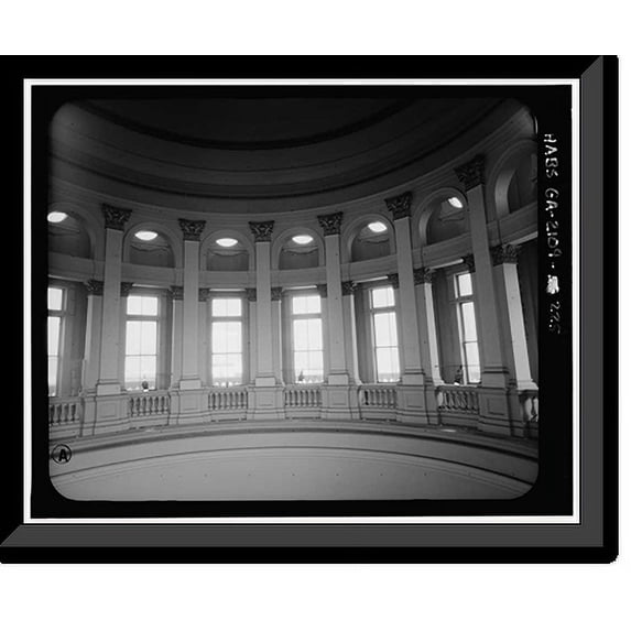 Historic Framed Print, Georgia State Capitol, Capitol Square, Atlanta, Fulton County, GA - 212, 17-7/8" x 21-7/8"