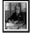 thumbnail image 1 of Historic Framed Print, [Gerardo Machado y Morales, 1871-1939, half-length portrait, seated at desk, facing left], 17-7/8" x 21-7/8", 1 of 9