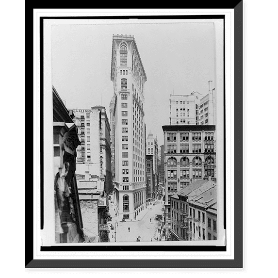Historic Framed Print, German American Bldg., 17-7/8" x 21-7/8"