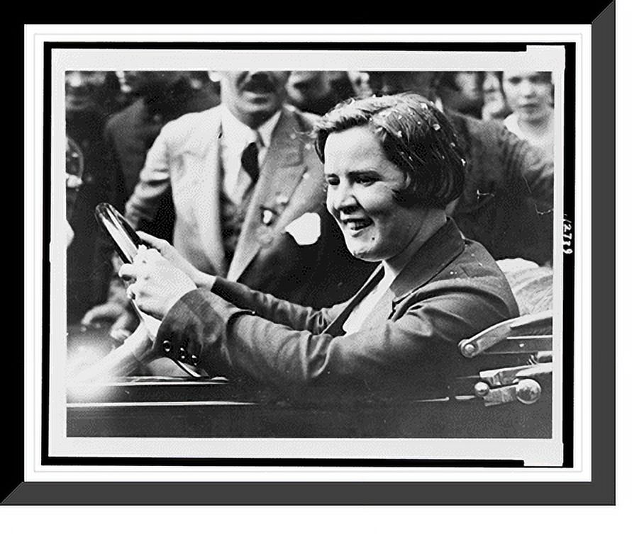 Historic Framed Print, Gertrude Ederle makes triumphant return to New York, her home town, after ...