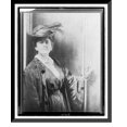 thumbnail image 1 of Historic Framed Print, [Gertrude Käsebier, wearing feathered hat, standing, facing front, half-length portrait], 17-7/8" x 21-7/8", 1 of 9