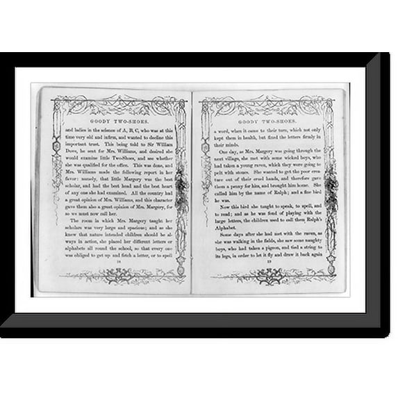 Historic Framed Print, Goody Two-Shoes. Illuminated with ten pictures (New York, H.W. Hewet) Complete - 11, 17-7/8" x 21-7/8"