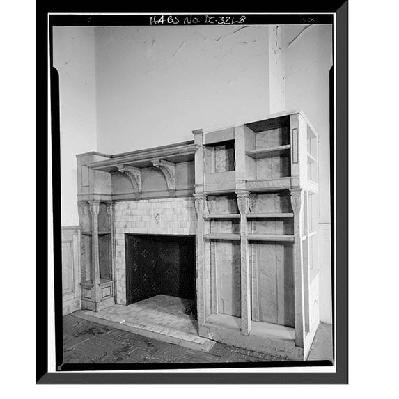 Historic Framed Print, Grace Denio Litchfield House, 2010 Massachusetts Avenue Northwest, Washington, District of Columbia, DC - 8, 17-7/8" x 21-7/8"