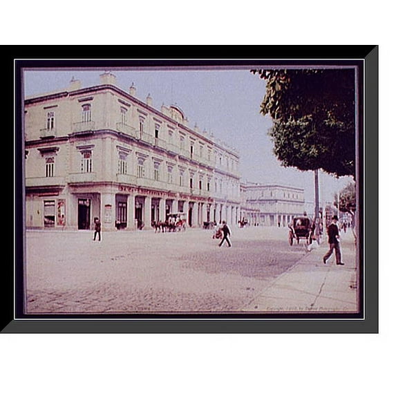 Historic Framed Print, Gran Hotel Inglaterra, Habana, 17-7/8" x 21-7/8"