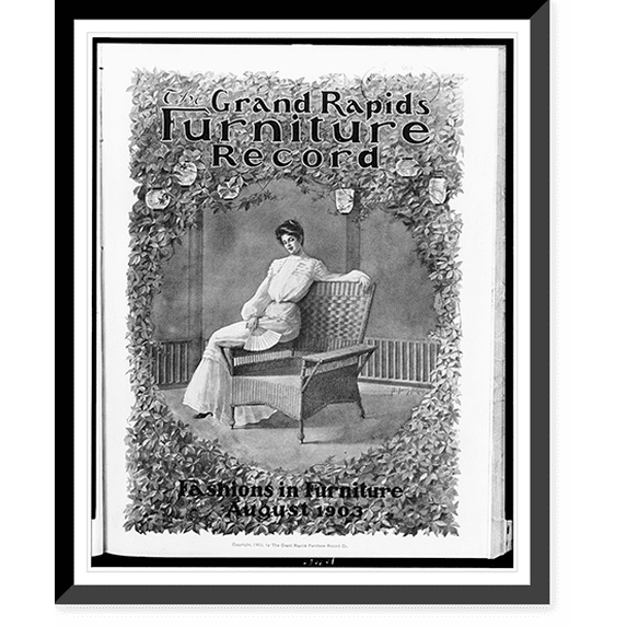 Historic Framed Print, Grand Rapids furniture record.M.L. Davis-Neeland., 17-7/8" x 21-7/8"