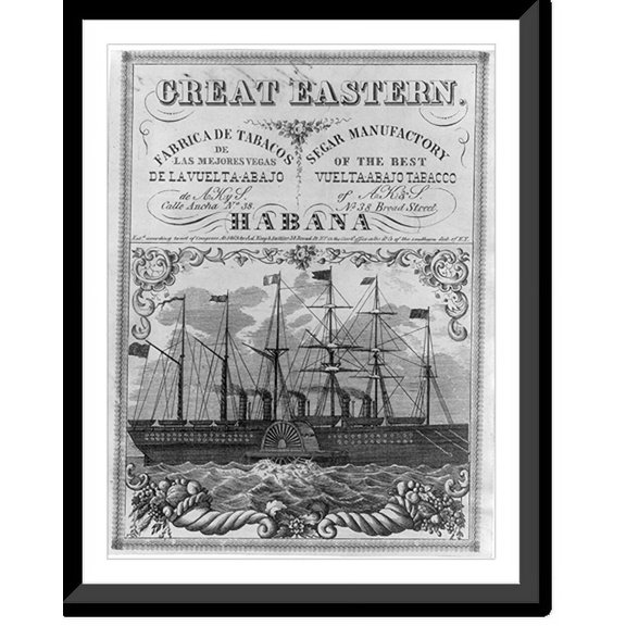 Historic Framed Print, Great Eastern, 17-7/8" x 21-7/8"