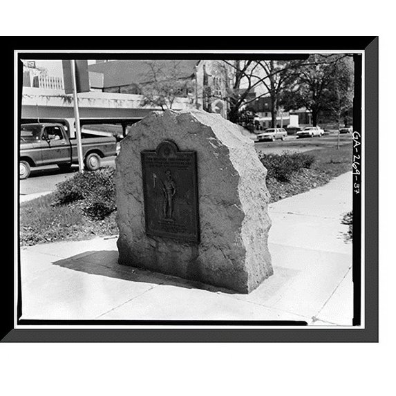 Historic Framed Print, Greene Street Historic District, Greene Street, Gordon Highway to Augusta Canal Bri, Augusta, Richmond County, GA - 37, 17-7/8" x 21-7/8"