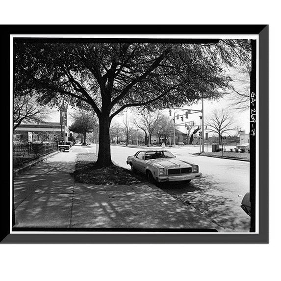 Historic Framed Print, Greene Street Historic District, Greene Street, Gordon Highway to Augusta Canal Bri, Augusta, Richmond County, GA - 79, 17-7/8" x 21-7/8"