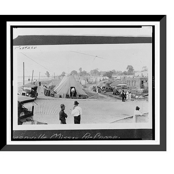 Historic Framed Print, Greenville, Miss., refugee, 17-7/8" x 21-7/8"