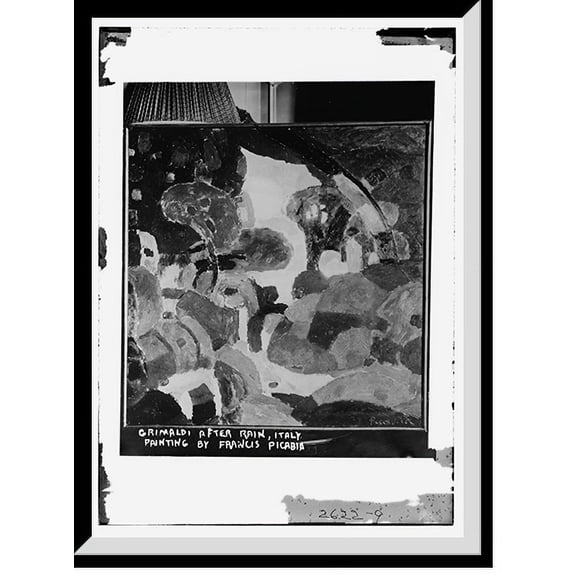 Historic Framed Print, Grimaldi after rain, Italy painting by Francis Picabia, 17-7/8" x 21-7/8"