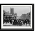 thumbnail image 1 of Historic Framed Print, [Group of suffragettes standing outside Parliament - London, ca. 1910], 17-7/8" x 21-7/8", 1 of 9