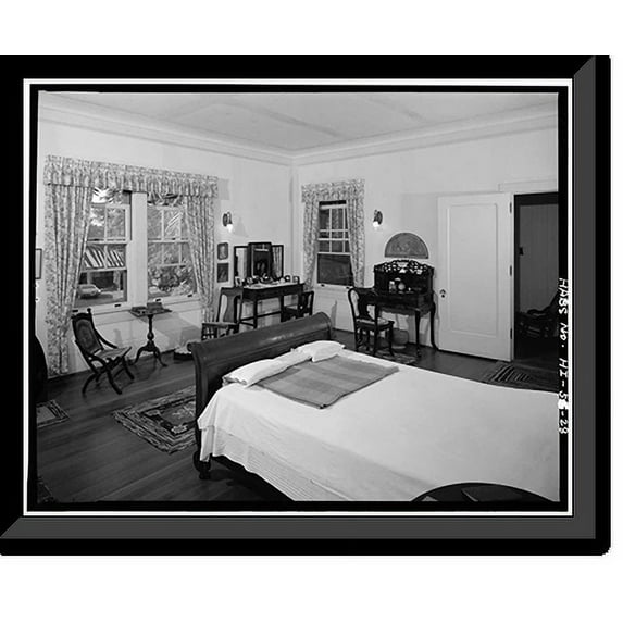 Historic Framed Print, Grove Farm, G. N. Wilcox House, Nawiliwili Road (State Route 58), Lihue, Kauai County, HI - 28, 17-7/8" x 21-7/8"