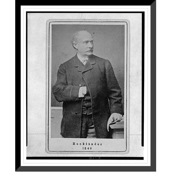 Historic Framed Print, Hackländer, 17-7/8" x 21-7/8"
