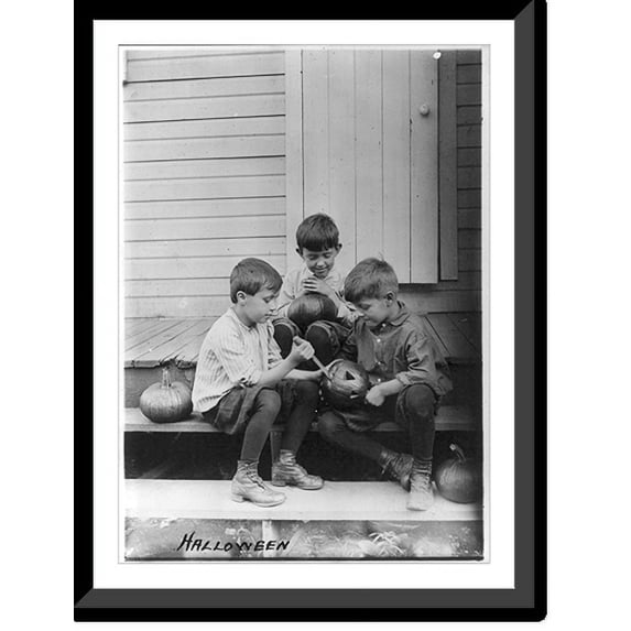 Historic Framed Print, Halloween, 17-7/8" x 21-7/8"