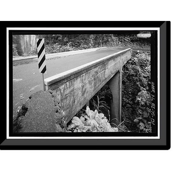 Historic Framed Print, Hana Belt Road, Between Haiku and Kaipahulu, Hana vicinity, Maui County, HI - 131, 17-7/8" x 21-7/8"