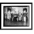 thumbnail image 1 of Historic Framed Print, Harding receiving flag, 5/30/22, 17-7/8" x 21-7/8", 1 of 9