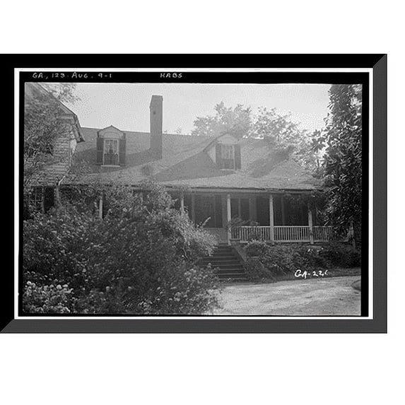 Historic Framed Print, Harper-Cohen House, 2150 Battle Row, Augusta, Richmond County, GA, 17-7/8" x 21-7/8"