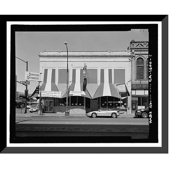 Historic Framed Print, Hart & Thrift Building, 401-407 East Weber Avenue, Stockton, San Joaquin County, CA - 3, 17-7/8" x 21-7/8"