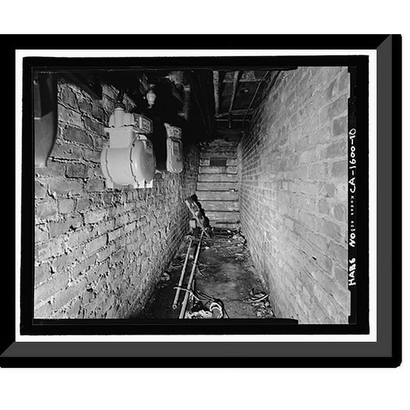 Historic Framed Print, Hart & Thrift Building, 401-407 East Weber Avenue, Stockton, San Joaquin County, CA - 9, 17-7/8" x 21-7/8"