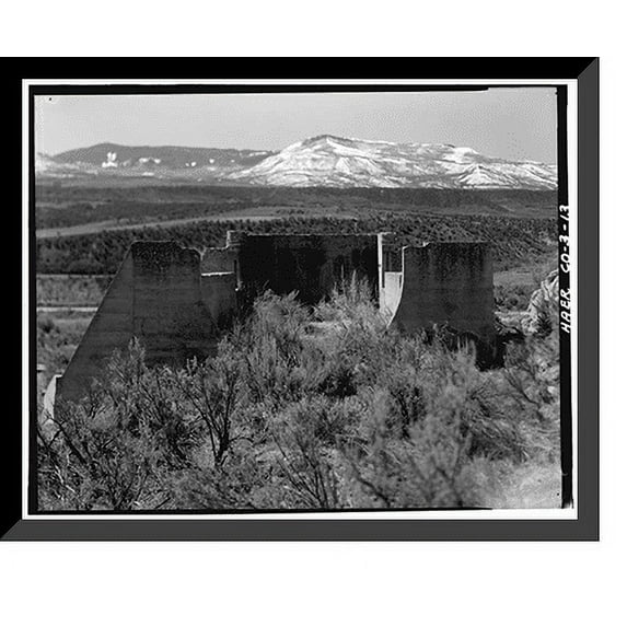 Historic Framed Print, Havemeyer-Willcox Canal System, Rifle vicinity, Garfield County, CO - 13, 17-7/8" x 21-7/8"