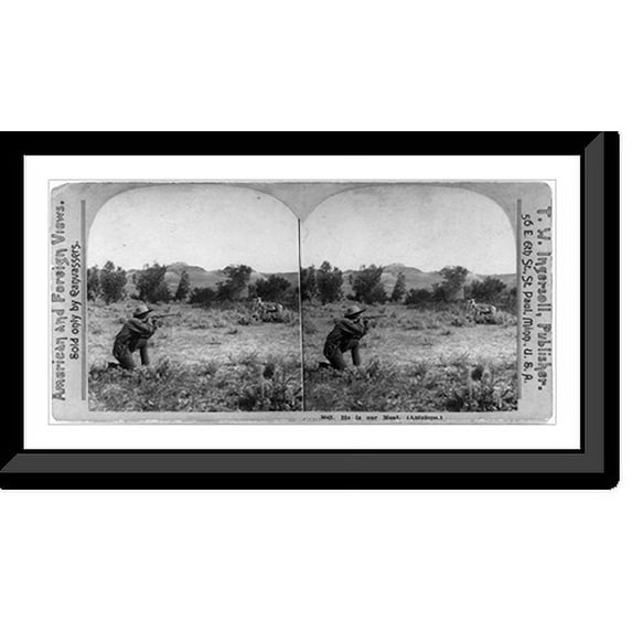 Historic Framed Print, He is our meat (Antelope), 17-7/8" x 21-7/8"