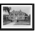 thumbnail image 1 of Historic Framed Print, [Henry Wadsworth Longfellow, 1807-1882, home in Cambridge, Massachusetts, full, front], 17-7/8" x 21-7/8", 1 of 9