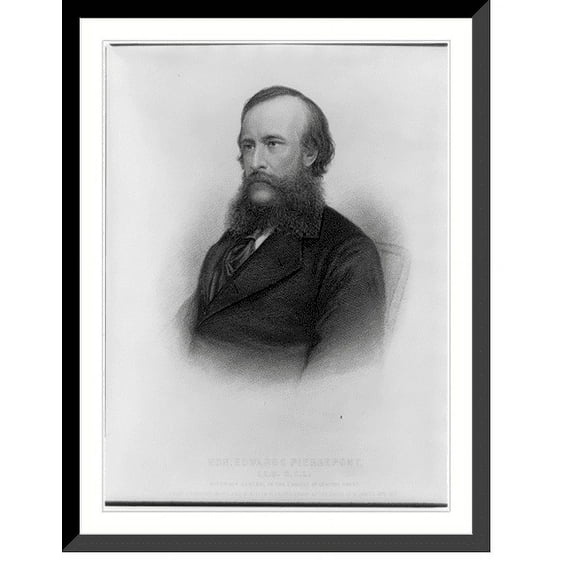 Historic Framed Print, Hon. Edwards Pierrepont - Attorney General U.S., 17-7/8" x 21-7/8"