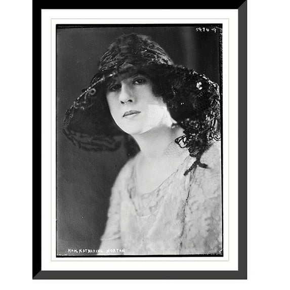 Historic Framed Print, Hon. Kath. Norton, 17-7/8" x 21-7/8"