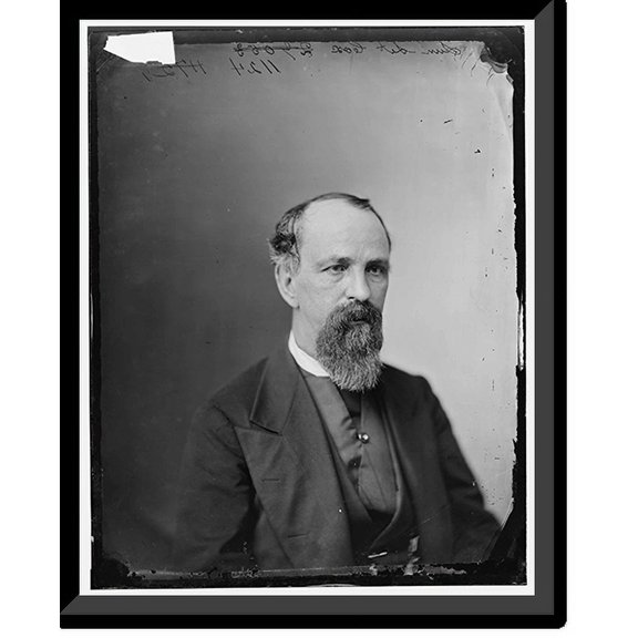 Historic Framed Print, Hon. Thos. A. Hendricks of Ohio Vice President under Cleveland, 17-7/8" x 21-7/8"