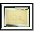 thumbnail image 1 of Historic Framed Print, [House (residence") for H.W. Blunt, Gaithersburg, Maryland. Rear elevation]", 17-7/8" x 21-7/8", 1 of 9