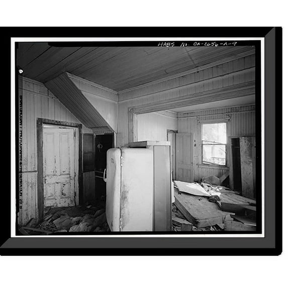 Historic Framed Print, Hudson-Cippa-Wolf Ranch, Main House, Sorento Road, Sacramento, Sacramento County, CA - 9, 17-7/8" x 21-7/8"