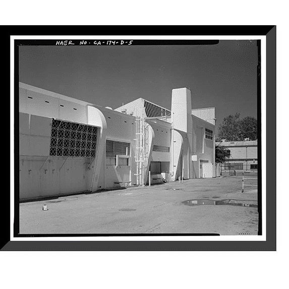 Historic Framed Print, Hughes Aircraft Company, Processing & Electronics Building, 6775 Centinela Avenue, Los Angeles, Los Angeles County, CA - 5, 17-7/8" x 21-7/8"