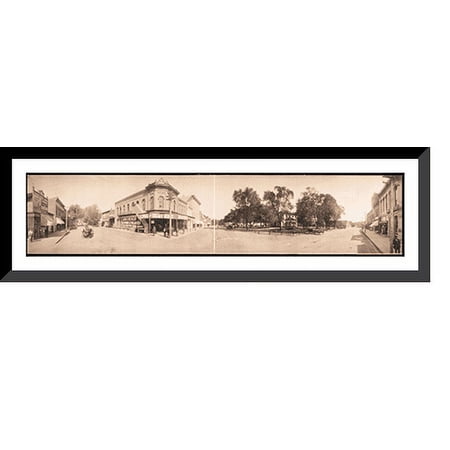 Historic Framed Print, IA Sigourney 1908 PHOTO, 36-3/8" x 8-3/8"