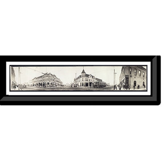 Historic Framed Print, ID Caldwell 1907 PHOTO, 36-3/8" x 8-3/8"
