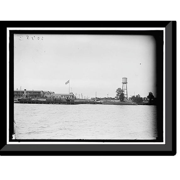 Historic Framed Print, INDIAN HEAD, MD. NAVY PROVING GROUND. NAVY GUNS AT INDIAN HEAD - 4, 17-7/8" x 21-7/8"