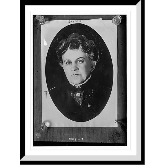 Historic Framed Print, Ida Lewis (oval portrait), 17-7/8" x 21-7/8"