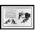 thumbnail image 1 of Historic Framed Print, [Illus. of bull and dogs from children's book; text in Russian], 17-7/8" x 21-7/8", 1 of 9