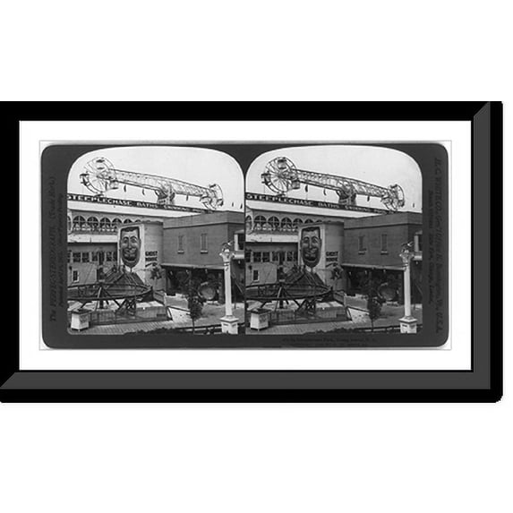Historic Framed Print, In Steeplechase Park, Coney Island, N.Y., 17-7/8" x 21-7/8"