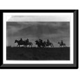 thumbnail image 1 of Historic Framed Print, [Indian scouts on horseback passing under cover of night], 17-7/8" x 21-7/8", 1 of 9