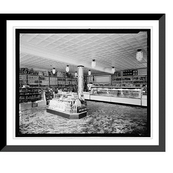 Historic Framed Print, Interior of D.G.C. Store, 7th & E Sts., S.W., Wash., D.C., 17-7/8" x 21-7/8"