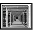 thumbnail image 1 of Historic Framed Print, Interior of the bookstack, 17-7/8" x 21-7/8", 1 of 9
