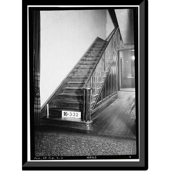 Historic Framed Print, Irvine House, 459 North Court Street, Florence, Lauderdale County, AL - 3, 17-7/8" x 21-7/8"