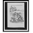 thumbnail image 1 of Historic Framed Print, It's the same thing without mechanical problems".Herblock.", 17-7/8" x 21-7/8", 1 of 9