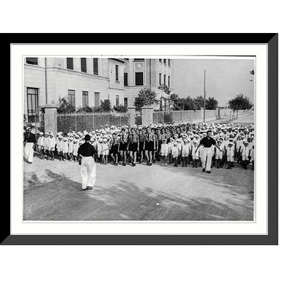 Historic Framed Print, Italian schoolchildren, 17-7/8" x 21-7/8"