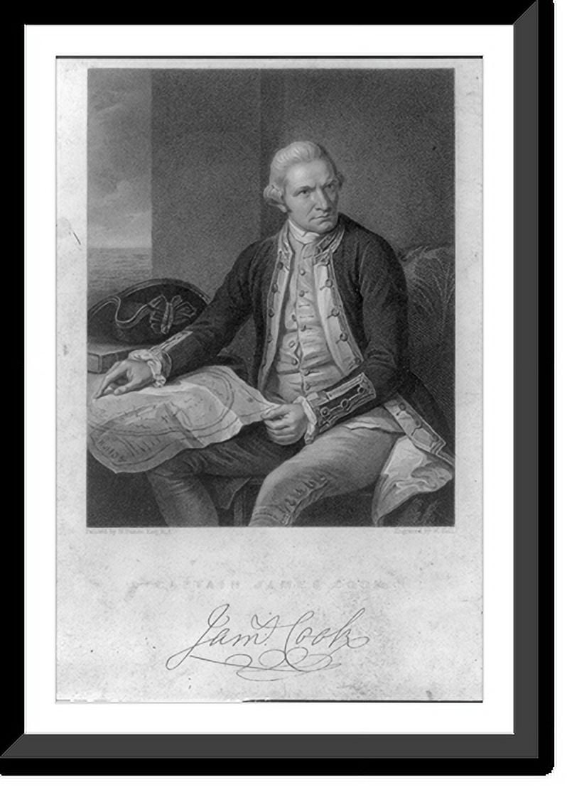 Historic Framed Print, [James T. Cook, three-quarters length, seated ...