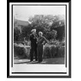 thumbnail image 1 of Historic Framed Print, [Janet Flanner and Noel Haskins Murphy standing outdoors in Orgeval, France], 17-7/8" x 21-7/8", 1 of 9