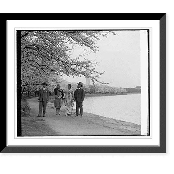 Historic Framed Print, Jap. Ambassador Katsuji, Debuchi, & family, 3/29/29, 17-7/8" x 21-7/8"